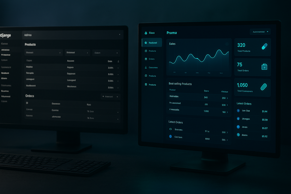 Django Admin vs React Admin Panel: Guide for Online Pharmacies (2026)