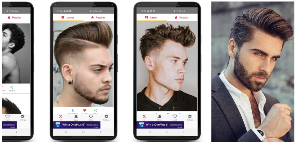 men's hair styles apps