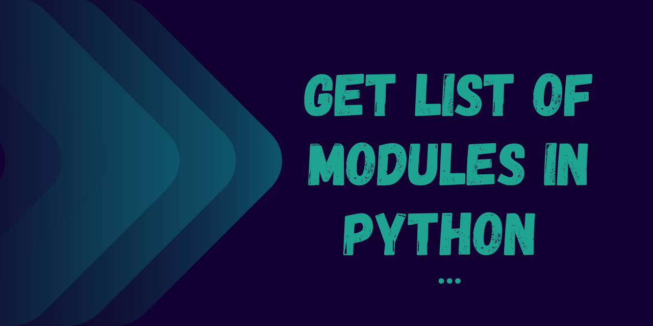 list of modules of python