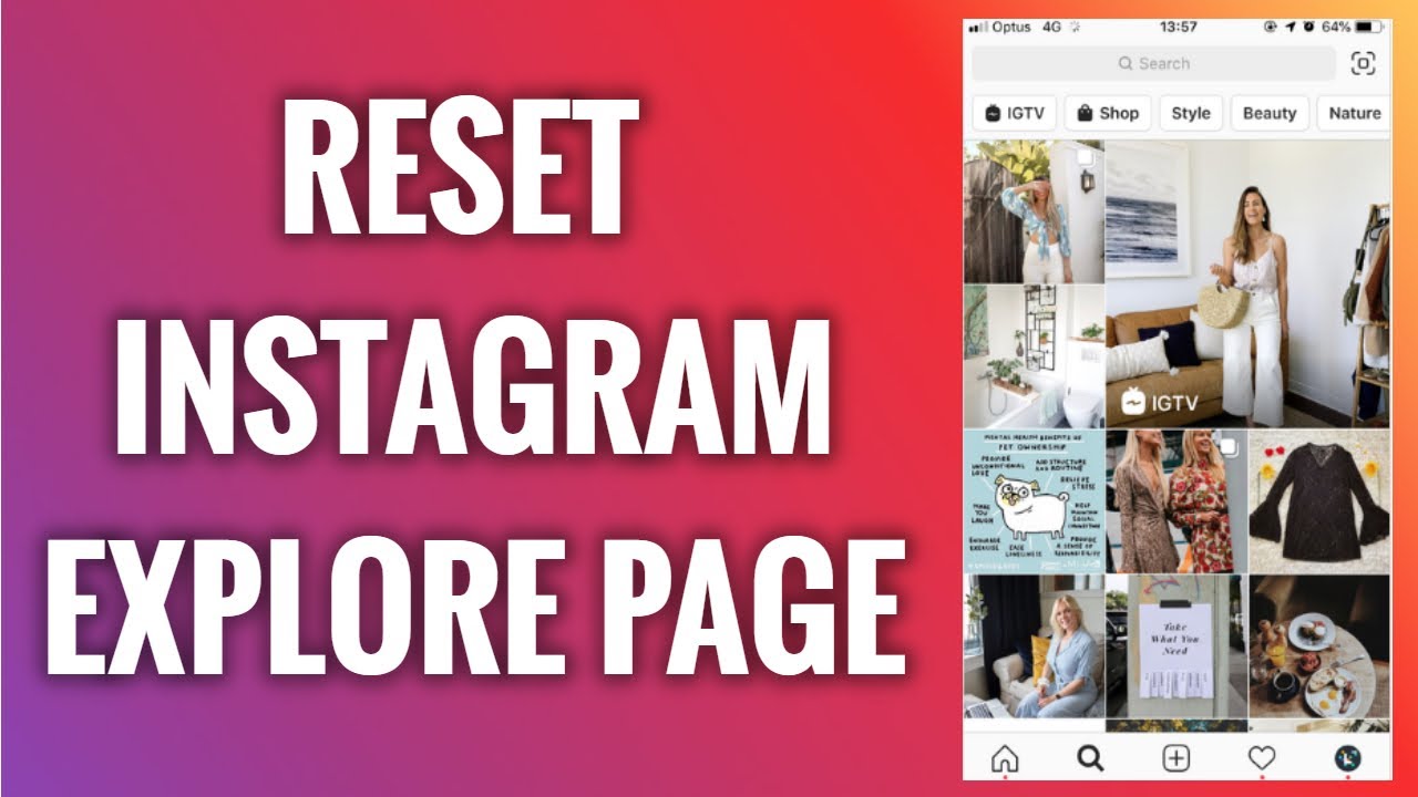 reset your instagram explore feed