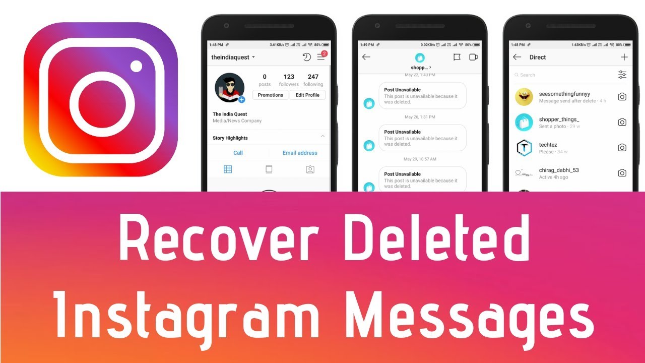 recover deleted Instagram messages
