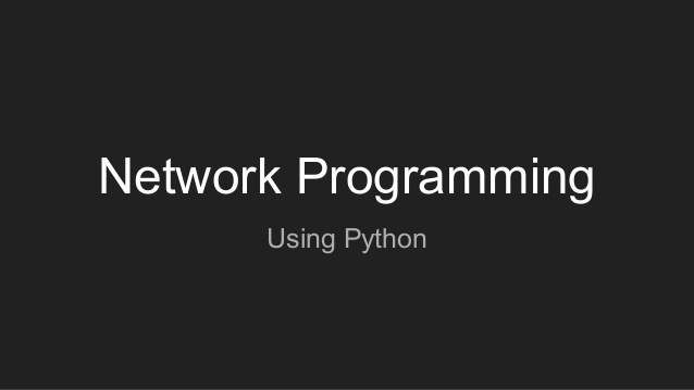 python programming for networking