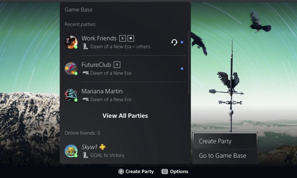 PS Party Chat on PC