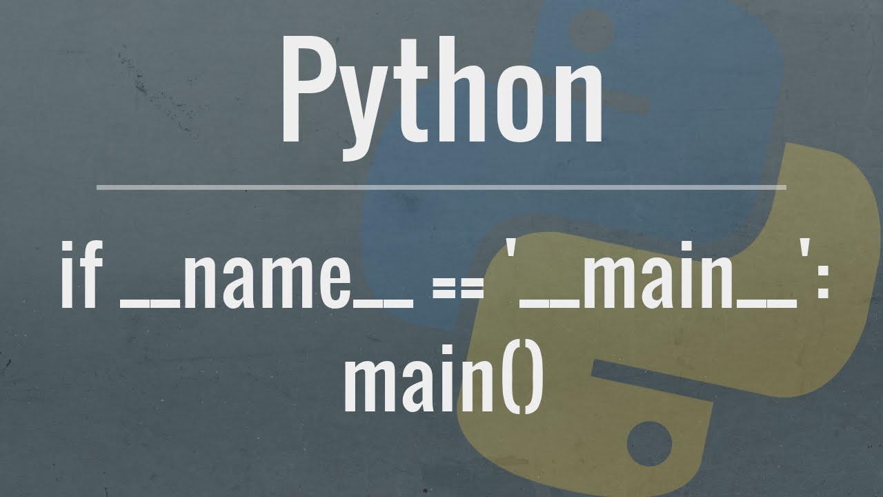 What does if __name__ == "__main__": do?