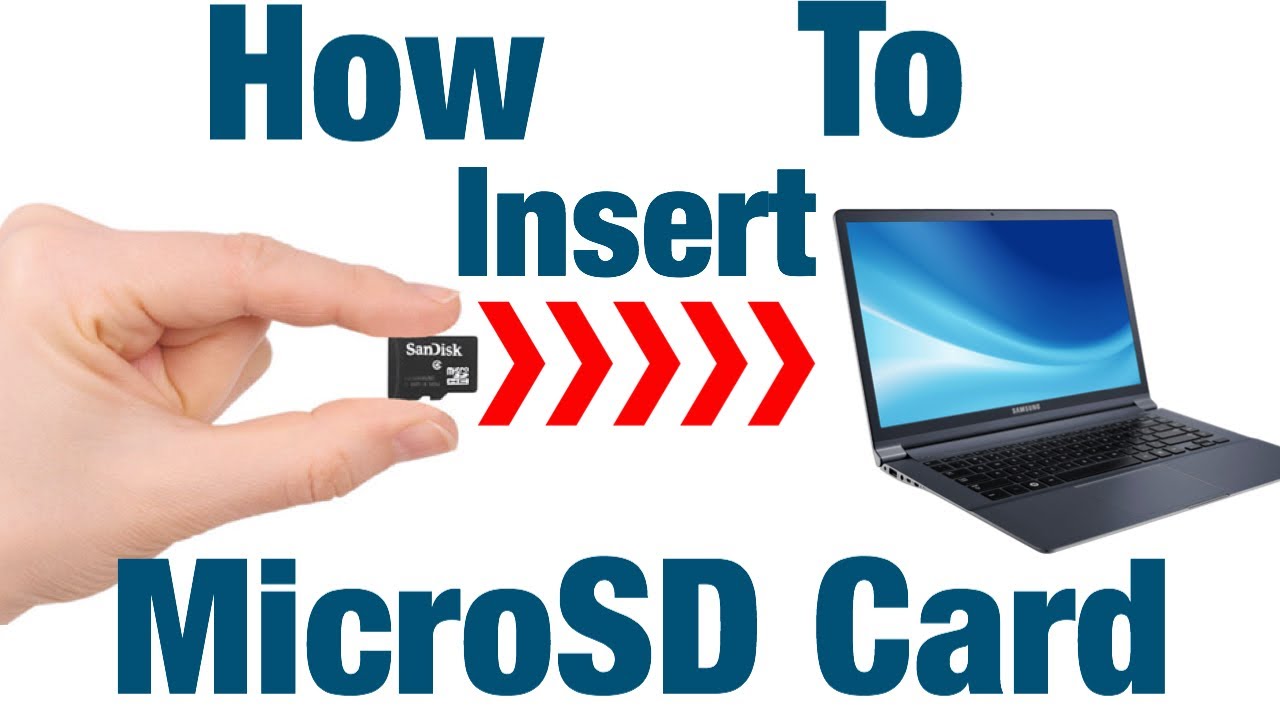 How to insert Micro SD card in Laptop without Adapter