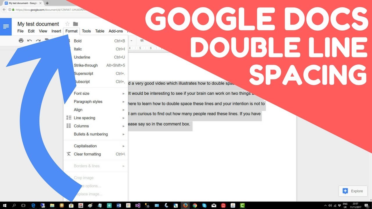 How to Double Space in Google Docs