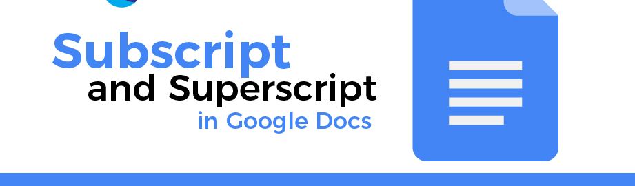 How to do Subscript in Google Docs