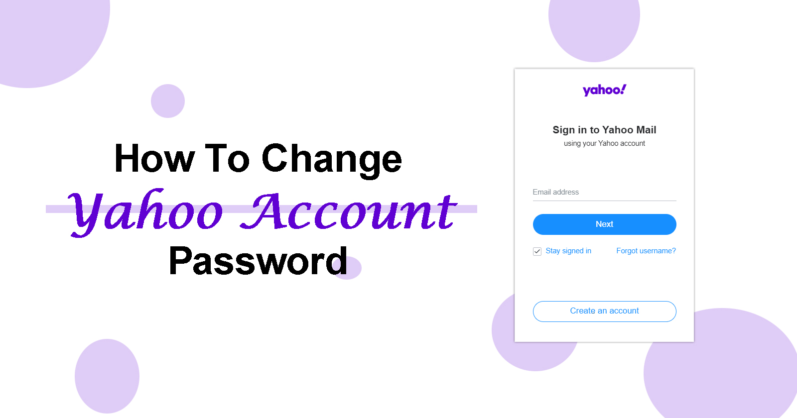 How to Change Yahoo Password