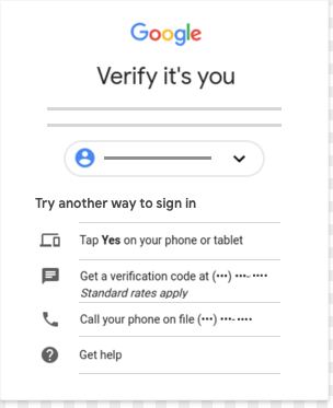 Google Sending Verification Code to Old Number