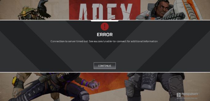 Unable to Connect to EA Servers Apex