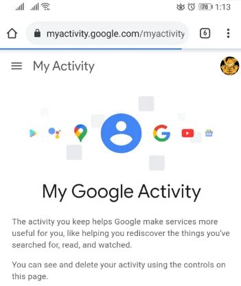 Delete My Google Activity