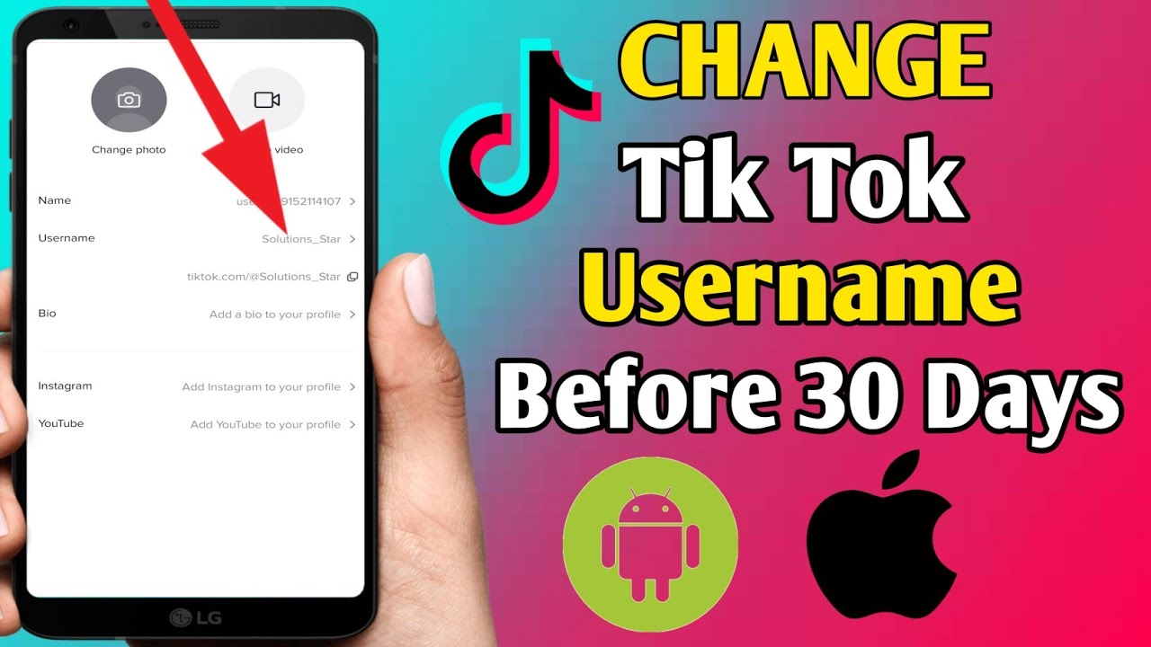 How to Change TikTok Username before 30 days