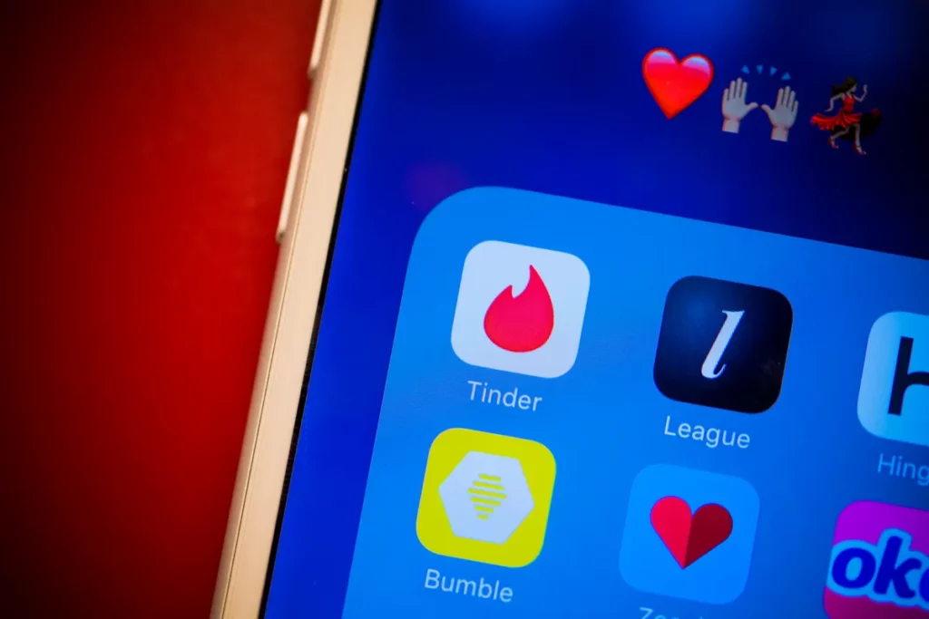 Apps with heart icon
