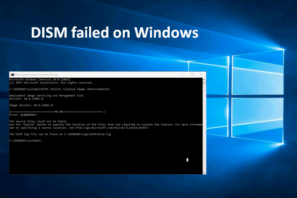 How to fix DISM source files could not be found on Windows