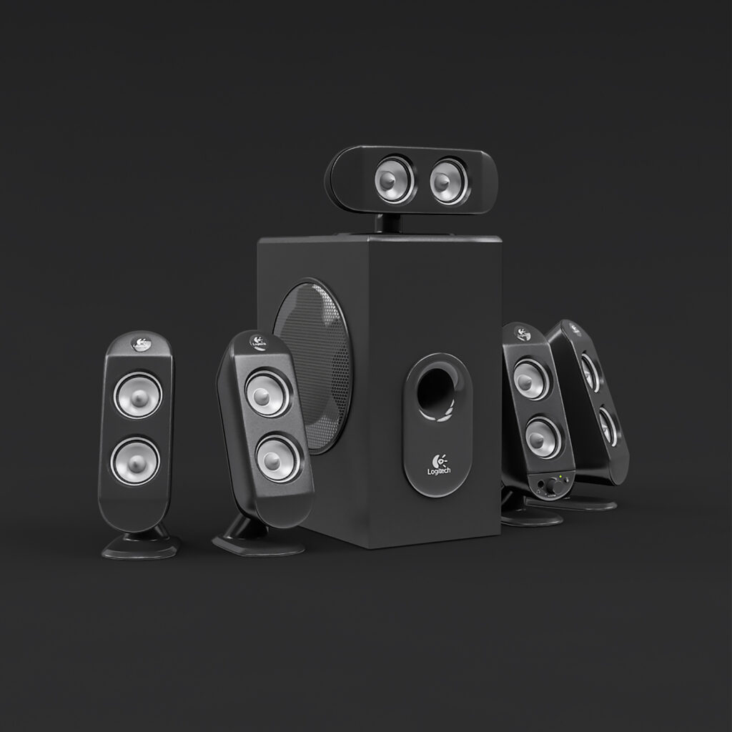 How do I connect Logitech X 530 speakers