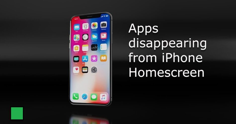 App disappeared from iPhone home screen